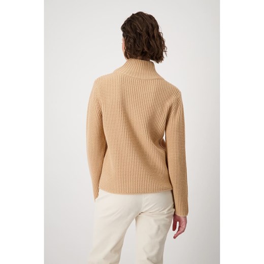 monari Sweter w kolorze jasnobrązowym Monari 38 promocyjna cena Limango Polska