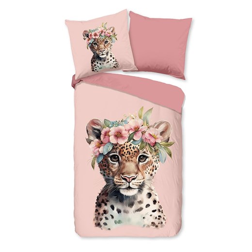 Good Morning Komplet pościeli flanelowej &quot;Kiran&quot; w kolorze jasnoróżowo-jasnobrązowym ze sklepu Limango Polska w kategorii Pościel dziecięca - zdjęcie 186599793