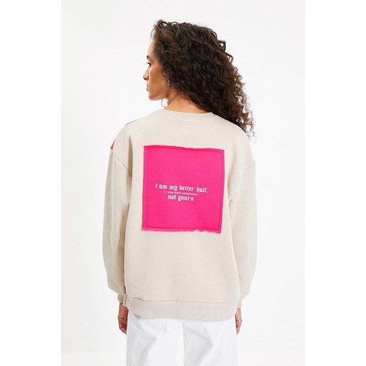 trendyol Bluza w kolorze beżowo-różowym Trendyol XL wyprzedaż Limango Polska