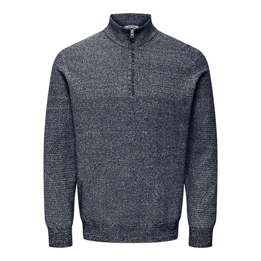 ONLY &amp; SONS Sweter &quot;Claus&quot; w kolorze granatowym ze sklepu Limango Polska w kategorii Swetry męskie - zdjęcie 186599983