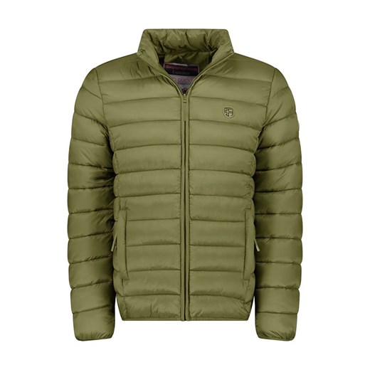 Geographical Norway Kurtka pikowana &quot;Amigotal&quot; w kolorze oliwkowym ze sklepu Limango Polska w kategorii Kurtki męskie - zdjęcie 186600232
