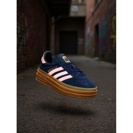 Sneakersy adidas Gazelle Bold JR5951 Granatowy ze sklepu eobuwie.pl w kategorii Buty sportowe damskie - zdjęcie 186605222
