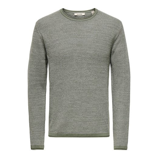 ONLY &amp; SONS Sweter &quot;Eric&quot; w kolorze khaki ze sklepu Limango Polska w kategorii Swetry męskie - zdjęcie 186609054