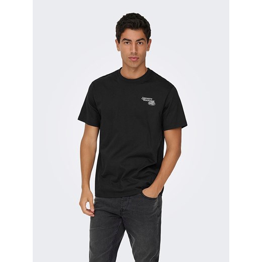 ONLY &amp; SONS Koszulka &quot;Fred&quot; w kolorze czarnym ze sklepu Limango Polska w kategorii T-shirty męskie - zdjęcie 186609081