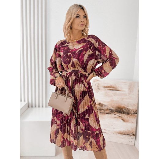 sukienka isolde bordowa one size ze sklepu UBRA w kategorii Sukienki - zdjęcie 186609831