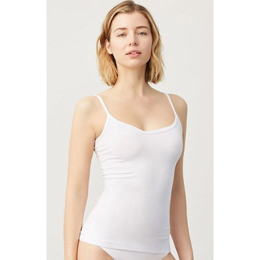 Bawełniany podkoszulek damski biały 19145, Kolor biały, Rozmiar S, YSABEL MORA ze sklepu Intymna w kategorii Podkoszulki i halki - zdjęcie 186610284