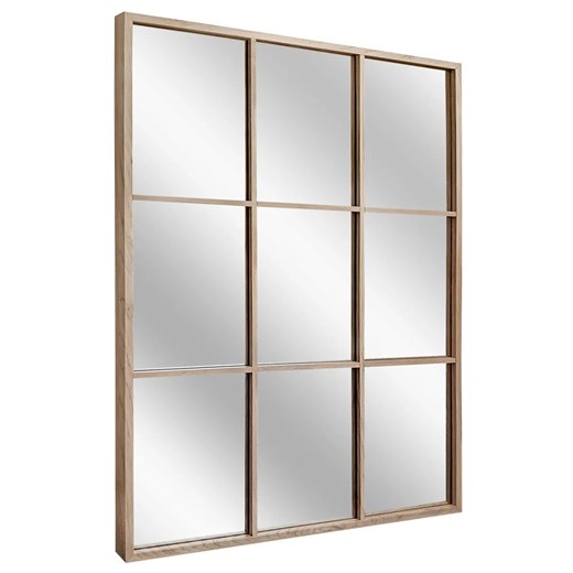 Wiszące lustro ze szprosami dąb N7-S20 ze sklepu Edinos.pl w kategorii Lustra - zdjęcie 186610323