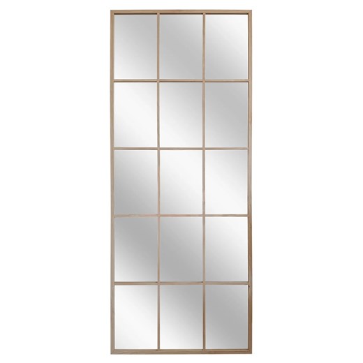 Loftowe dębowe lustro ze szprosami  Z9-L96 ze sklepu Edinos.pl w kategorii Lustra - zdjęcie 186610331