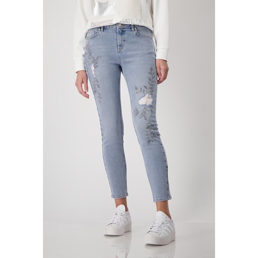 monari Dżinsy - Skinny fit - w kolorze błękitnym Monari 38 Limango Polska okazja