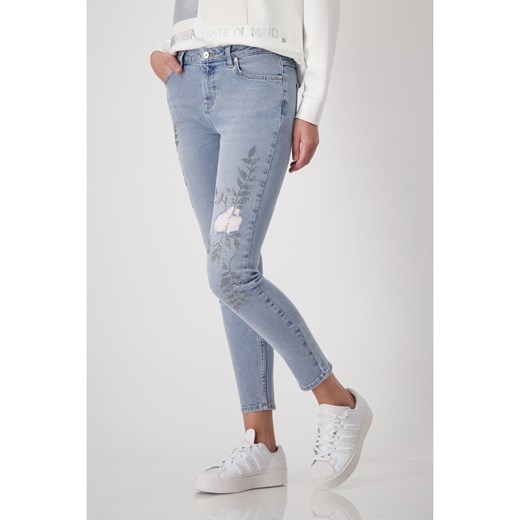 monari Dżinsy - Skinny fit - w kolorze błękitnym Monari 36 wyprzedaż Limango Polska