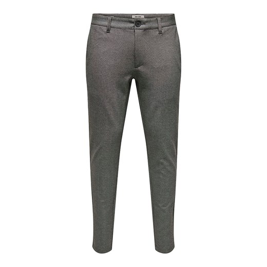 ONLY &amp; SONS Spodnie chino &quot;Mark&quot; - Slim fit - w kolorze ciemnoszarym ze sklepu Limango Polska w kategorii Spodnie męskie - zdjęcie 186611632