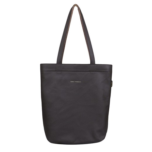 brązowa torebka damska skórzana  z zamykaną komorą  na zamek shopperka ze sklepu Słoń Torbalski w kategorii Torby Shopper bag - zdjęcie 186611984