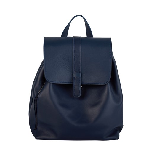 granatowy plecak skórzany Esterka ze sklepu Słoń Torbalski w kategorii Plecaki - zdjęcie 186611994