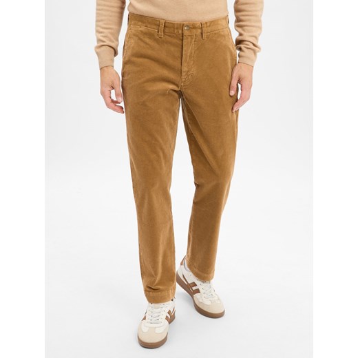 Polo Ralph Lauren Męskie spodnie sztruksowe - Bedford Mężczyźni Bawełna wielbłądzi jednolity ze sklepu vangraaf w kategorii Spodnie męskie - zdjęcie 186612182