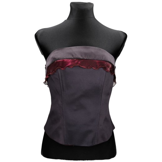 Gorset FGR006 ŚLIWKOWY CIEMNY ze sklepu fokus.pl w kategorii Bluzki damskie - zdjęcie 186612854