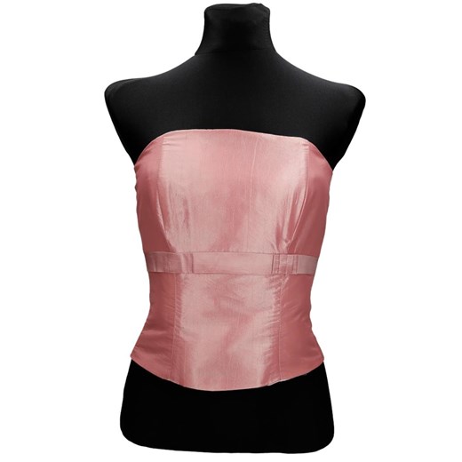 Gorset FGR082  RÓŻOWY JASNY  tafta ze sklepu fokus.pl w kategorii Bluzki damskie - zdjęcie 186612893