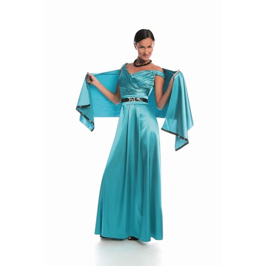 Suknia FSU733 TURKUS CIEMNY ze sklepu fokus.pl w kategorii Sukienki - zdjęcie 186613023