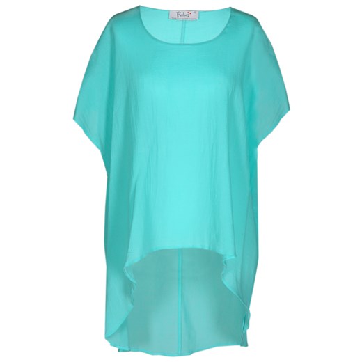 Tunika FTU639 TURKUSOWY ŚREDNI ze sklepu fokus.pl w kategorii Bluzki damskie - zdjęcie 186613152