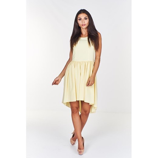 Sukienka FSU371 ŻÓŁTY JASNY ze sklepu fokus.pl w kategorii Sukienki - zdjęcie 186613300