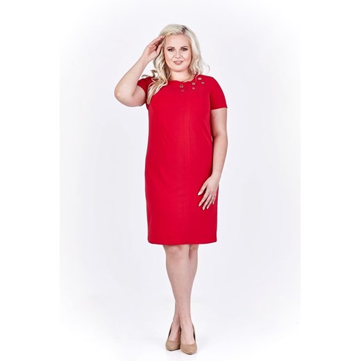 Sukienka FSU1110 RUBINOWY ze sklepu fokus.pl w kategorii Sukienki - zdjęcie 186613471