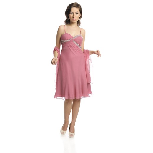 Suknia FSU705 RÓŻ JAS. ze sklepu fokus.pl w kategorii Sukienki - zdjęcie 186613592