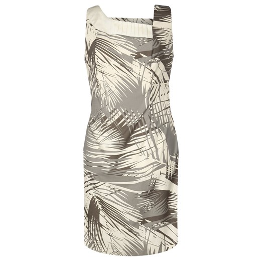 Sukienka FSU915 EKRI + SZARO-BEŻOWY ze sklepu fokus.pl w kategorii Sukienki - zdjęcie 186613884