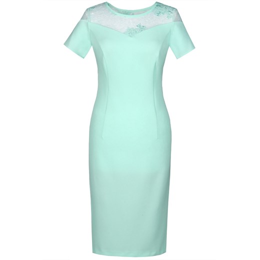 Sukienka FSU868 MIĘTOWY ze sklepu fokus.pl w kategorii Sukienki - zdjęcie 186613923