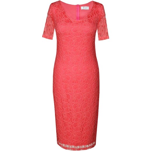 Sukienka FSU776 KORALOWY ze sklepu fokus.pl w kategorii Sukienki - zdjęcie 186613962