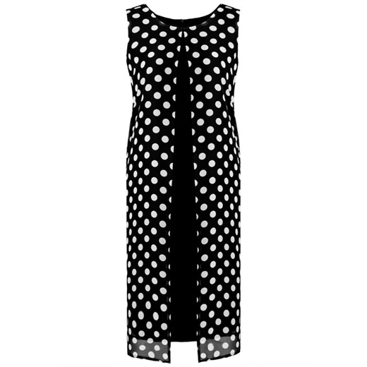 Sukienka FSU878 CZARNY + BIAŁY duże kropki ze sklepu fokus.pl w kategorii Sukienki - zdjęcie 186614462