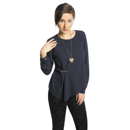 Bluzka FBZ426 GRANATOWY ze sklepu fokus.pl w kategorii Swetry damskie - zdjęcie 186614523