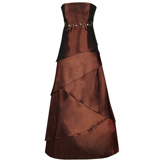 Sukienka FSU072 CZEKOLADOWY ze sklepu fokus.pl w kategorii Sukienki - zdjęcie 186614590