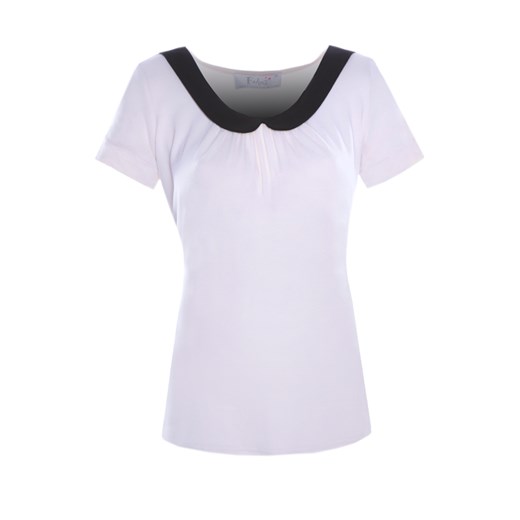 Bluzka FBZ396 EKRI CZARNY ze sklepu fokus.pl w kategorii Bluzki damskie - zdjęcie 186614851