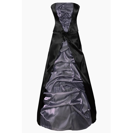 Sukienka FSU037 CZARNY + ŚLIWKOWY ze sklepu fokus.pl w kategorii Sukienki - zdjęcie 186614904