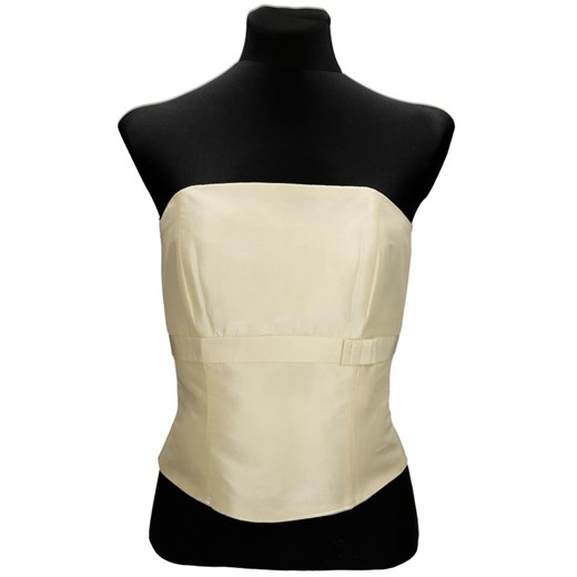 Gorset FGR082  EKRI  tafta ze sklepu fokus.pl w kategorii Bluzki damskie - zdjęcie 186614990