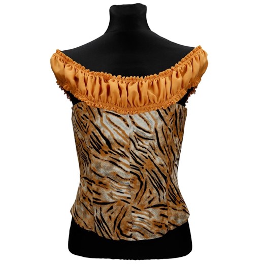 Gorset FGR004 POMARAŃCZOWY pantera ze sklepu fokus.pl w kategorii Bluzki damskie - zdjęcie 186615402