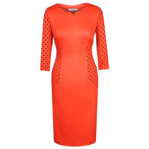 Sukienka FSU408 CEGLASTY ze sklepu fokus.pl w kategorii Sukienki - zdjęcie 186615512