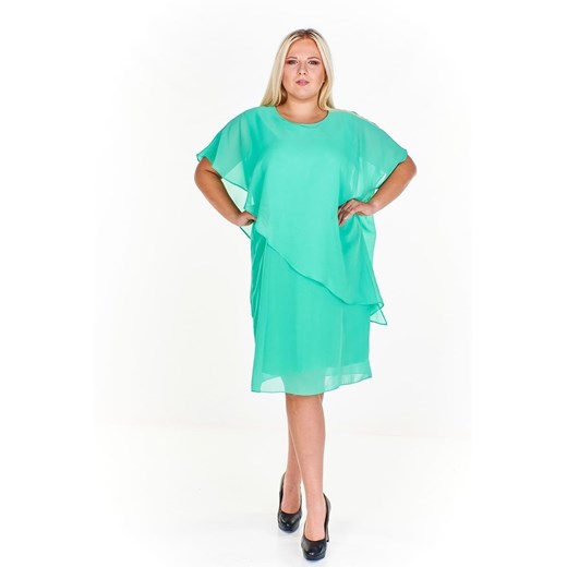 Sukienka FSU1121 MIĘTOWY ze sklepu fokus.pl w kategorii Sukienki - zdjęcie 186615591