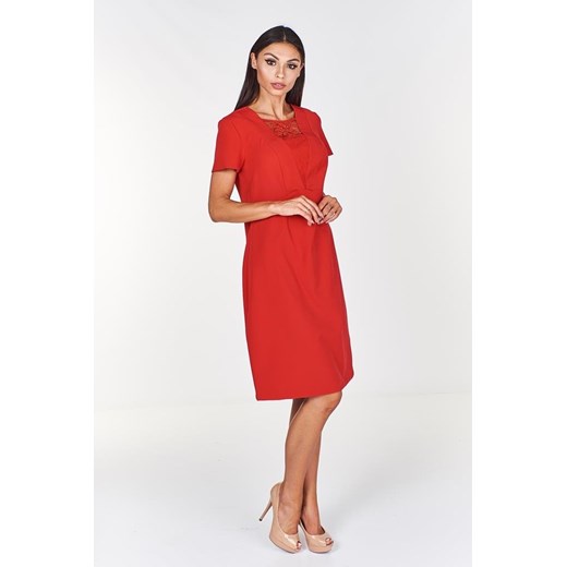 Sukienka FSU875 CZERWONY ze sklepu fokus.pl w kategorii Sukienki - zdjęcie 186615860