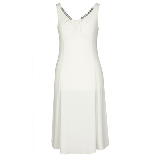 Sukienka FSU1033 EKRI prążek ze sklepu fokus.pl w kategorii Sukienki - zdjęcie 186615984