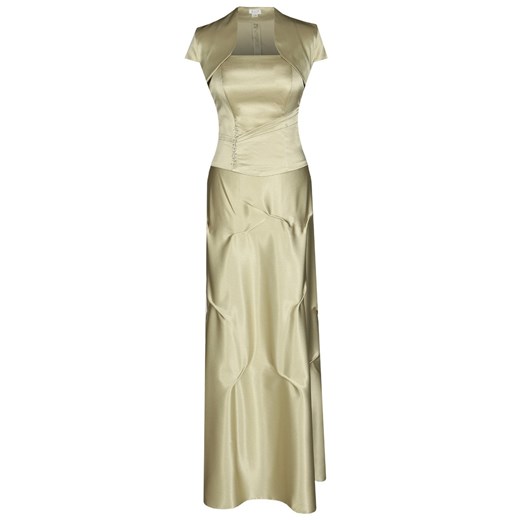 Sukienka FSU019 BEŻOWY CIEMNY ze sklepu fokus.pl w kategorii Sukienki - zdjęcie 186616384