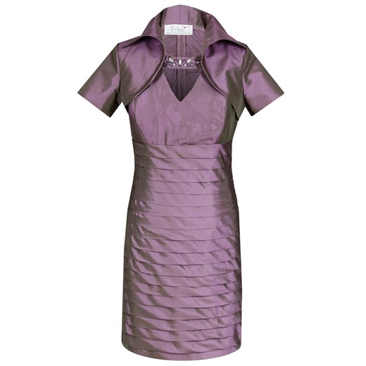 Suknia FSU740 FIOLETOWO-ZIELONY ze sklepu fokus.pl w kategorii Sukienki - zdjęcie 186616463