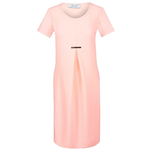 Sukienka FSU666 ŁOSOSIOWY JASNY ze sklepu fokus.pl w kategorii Sukienki - zdjęcie 186616640