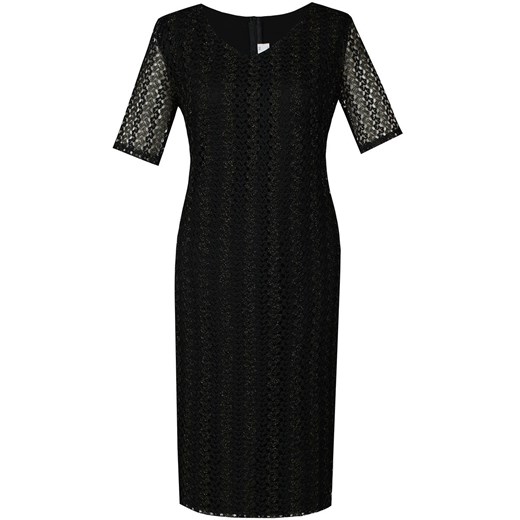 Sukienka FSU776 CZARNY złota nić ze sklepu fokus.pl w kategorii Sukienki - zdjęcie 186616832