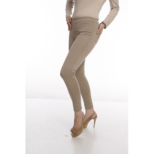 Leginsy FLE440 BEŻOWY ze sklepu fokus.pl w kategorii Spodnie damskie - zdjęcie 186617170