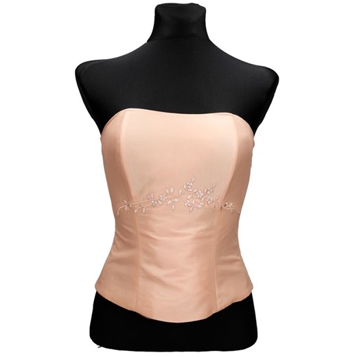 Gorset FGR042 ŁOSOSIOWY BLADY tafta ze sklepu fokus.pl w kategorii Bluzki damskie - zdjęcie 186617394