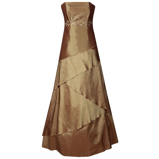 Sukienka FSU072 ZŁOTY CIEMNY ze sklepu fokus.pl w kategorii Sukienki - zdjęcie 186617730