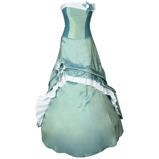 Sukienka FSU074 SZMARAGDOWY BIAŁY ze sklepu fokus.pl w kategorii Sukienki - zdjęcie 186617852