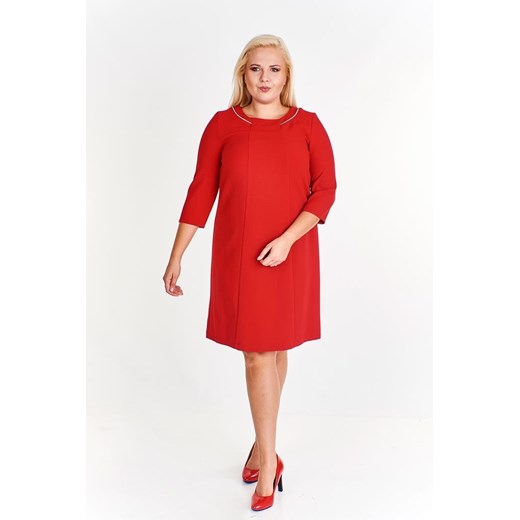 Sukienka FSU891 CZERWONY ze sklepu fokus.pl w kategorii Sukienki - zdjęcie 186618052