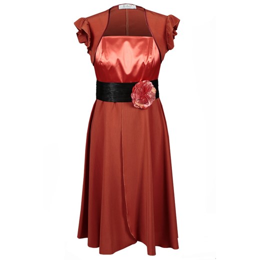 Sukienka FSU184 CEGLASTY ze sklepu fokus.pl w kategorii Sukienki - zdjęcie 186618273