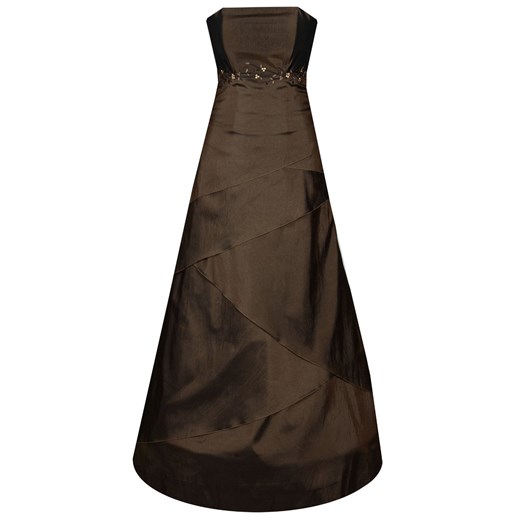 Sukienka FSU072 CZEKOLADOWY CIEMNY ze sklepu fokus.pl w kategorii Sukienki - zdjęcie 186618370